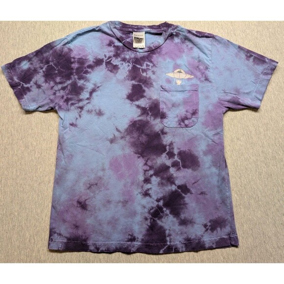 Ripndip Other - Ripndip Mushroom Cat Graphic Pocket T-shirt Men Small Purple Blue Tie Dye
